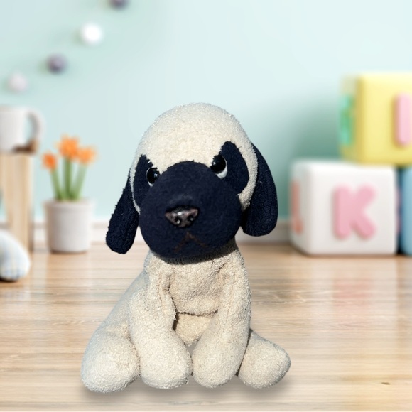 HTF Russ Luv Pets Max Plush PugPuppy Dog Brown Eye Floppy Chamois